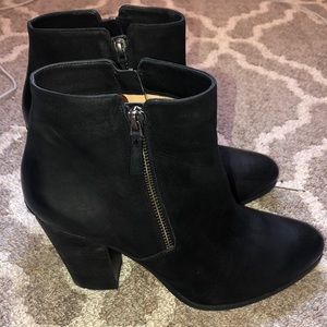 Michael Kors black bootie heels